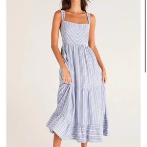 Ayla striped midi dress size small NWT